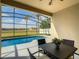 Screened pool and patio area with seating, great for outdoor enjoyment at 223 Knollwood Dr, Davenport, FL 33837