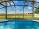 Inviting screened pool with open view, perfect for relaxation at 223 Knollwood Dr, Davenport, FL 33837