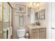 Clean bathroom with a shower/tub combo and updated vanity at 38626 Lakeview Walk, Lady Lake, FL 32159