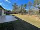 Large backyard with patio and fenced in area at 61 Fir Dr, Ocala, FL 34472