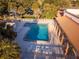 Resort-style pool with surrounding patio at 1121 Paradise Dr, Lady Lake, FL 32159