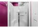 Shower stall with glass door and tiled walls at 1121 Paradise Dr, Lady Lake, FL 32159
