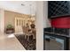 Elegant dining room with a built-in wine cooler and hutch at 17112 Se 71St Lewisfield Ter, The Villages, FL 32162