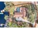 Bird's eye view of home, pool, and expansive property at 18033 Rose St, Groveland, FL 34736