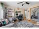 Bright and spacious home office with ample built-in shelving at 18033 Rose St, Groveland, FL 34736