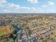 Aerial view highlighting home's location within the community at 2486 Five Forks Trl, The Villages, FL 32162