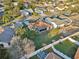 Aerial view showing home's location in a residential neighborhood at 2486 Five Forks Trl, The Villages, FL 32162