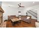 Relaxing living room with hardwood floors and comfortable seating at 2746 Se 19Th Ct, Ocala, FL 34471