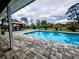 Relaxing pool area with outdoor kitchen at 3180 Sixma Rd, Lake Helen, FL 32744