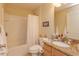 Simple bathroom with tub and shower combo at 351 Millwood Pl, Winter Garden, FL 34787