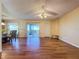 Bright living room with tile floors and sliding glass doors at 3610 Rollingbrook St, Clermont, FL 34711