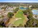 Aerial view of community golf course and residential homes at 11631 Sw 82Nd Ter, Ocala, FL 34481