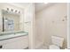 Clean bathroom with shower/tub combo and updated vanity at 1330 Lajolla Cir, The Villages, FL 32159