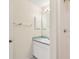 Clean bathroom with a vanity sink and shower at 1330 Lajolla Cir, The Villages, FL 32159