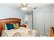 Bedroom with a double bed and built-in closet at 1330 Lajolla Cir, The Villages, FL 32159