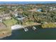 Aerial view of property and lakefront at 17531 County Road 455, Montverde, FL 34756