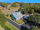 Aerial view of home on a sunny day showcasing the surrounding landscape and covered parking at 17531 County Road 455, Montverde, FL 34756