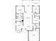 Shows the layout of the house with dimensions at 233 Monterey St, Kissimmee, FL 34759