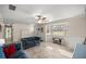 Living room with bay window and two sofas at 2937 Eagles Nest Rd, Fruitland Park, FL 34731