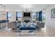 Spacious living room with fireplace and stylish furnishings at 410 Cheeota Ct, Minneola, FL 34715