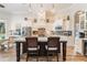 Modern kitchen with a large island and stainless steel appliances at 5072 Greens Dr, Lady Lake, FL 32159