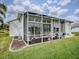 Large screened patio with access from the house and backyard at 5626 Squires Dr, Leesburg, FL 34748