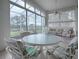 Sunroom with view of the backyard and sliding glass doors at 5626 Squires Dr, Leesburg, FL 34748