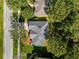 Aerial view showing house and surrounding trees at 979 Princeton Dr, Clermont, FL 34711