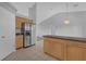 Kitchen with stainless steel appliances and an island at 979 Princeton Dr, Clermont, FL 34711