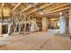 Unfinished attic area showing HVAC and plumbing systems at 1107 Sugar Loaf Key Loop, Lady Lake, FL 32159