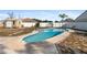 Relaxing pool area with shed and patio at 11146 Pine St, Leesburg, FL 34788