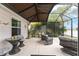 Relaxing screened porch overlooking the golf course and lake at 1149 Eureka Mill Run, The Villages, FL 32162