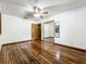 Bedroom featuring laminate flooring, fresh paint and mirror closet doors at 1701 Cedar Stone Ct, Lake Mary, FL 32746