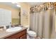 Clean bathroom with shower/tub combo and updated vanity at 2304 Jonebury Run, The Villages, FL 32162