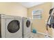 Convenient laundry room with washer and dryer included at 2304 Jonebury Run, The Villages, FL 32162