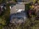 House with pool and screened enclosure, seen from above at 2355 Lakeview Ave, Clermont, FL 34711