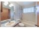 Clean bathroom with shower/tub combo at 2355 Lakeview Ave, Clermont, FL 34711