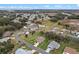 Aerial view of a residential neighborhood showcasing homes and landscape at 26409 Evert St, Leesburg, FL 34748