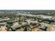 Aerial view of a residential neighborhood with various house styles and landscaping at 3437 Starfish Ave, Fruitland Park, FL 34731