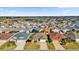 Aerial view of houses in a residential neighborhood with golf course at 4063 Deskin Ln, The Villages, FL 32163