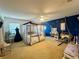 Bedroom with canopy bed and blue walls at 5036 Gandross Ln, Mount Dora, FL 32757