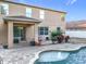 View of kidney-shaped pool and patio at 5036 Gandross Ln, Mount Dora, FL 32757