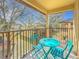 Enjoy your morning coffee on this private balcony at 647 Calabria Ave, Davenport, FL 33897