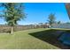 Grass yard with a privacy fence at 808 Brooklet Dr, Davenport, FL 33837