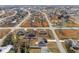 Wide aerial view of the neighborhood, highlighting the house's location at 105 Juniper Run, Ocala, FL 34480