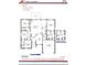 Detailed floor plan showcasing layout with bedrooms, bathrooms, kitchen, living spaces, and two car garage at 15065 Se 93Rd Ave, Summerfield, FL 34491