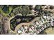 Aerial view of single-Gathering home on a golf course community at 24308 Belle Mede Dr, Leesburg, FL 34748