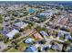 Aerial view showing house location in neighborhood at 307 Batesburg Way, The Villages, FL 32162