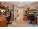 Spacious home office with two work stations and built-in storage at 3546 Tropical Seas Loop, Tavares, FL 32778