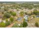 Aerial view showing a single-story home with a pool in a neighborhood setting at 3566 Seminole St, Gotha, FL 34734